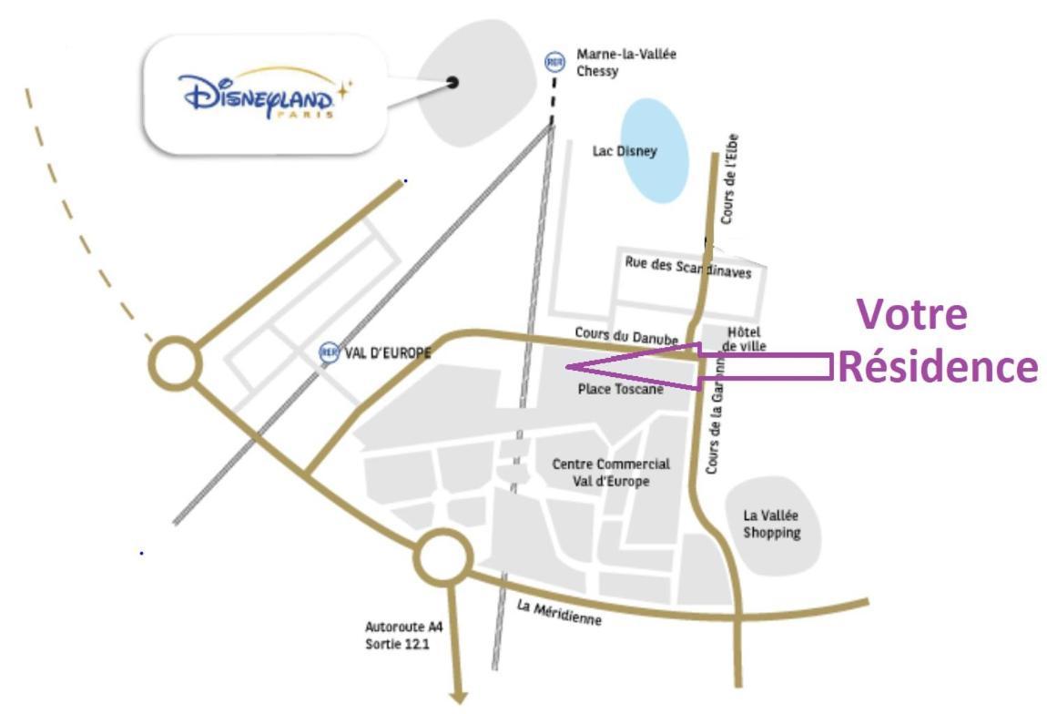 Appartement Proche Disneyland, Val D'Europe, Paris #2 Serris Dış mekan fotoğraf